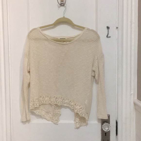 Monteau Sweaters - 5 for $25: Lightweight lace back sweater